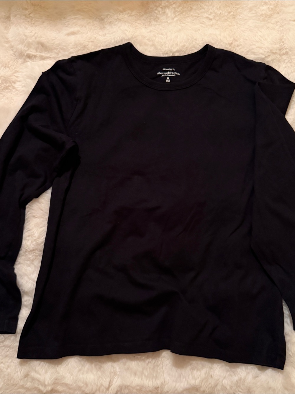 Abercrombie & Fitch Black Long Sleeve Crew Neck Tee